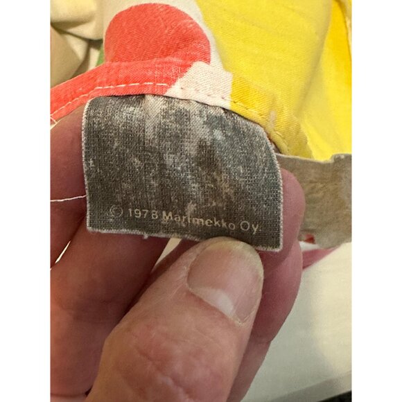 1970s Vintage Marimekko Oy Bo Boo cars twin sheet set - Picture 5 of 9